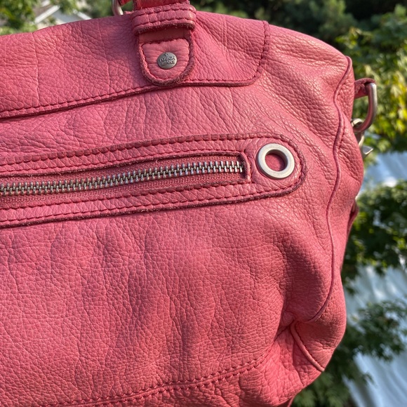 Large Pink Leather Hobo-Style Purse - Picture 6 of 16